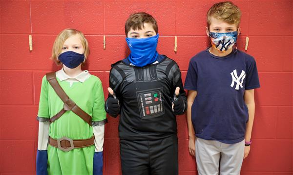 Students dressed as book characters